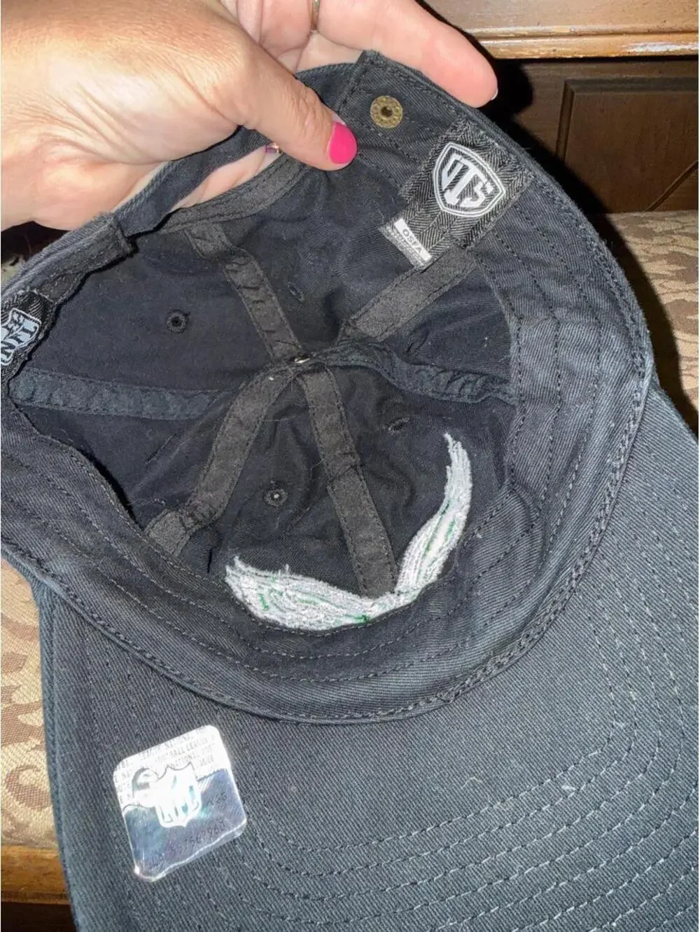 NFL Women's Black and Navy Hat